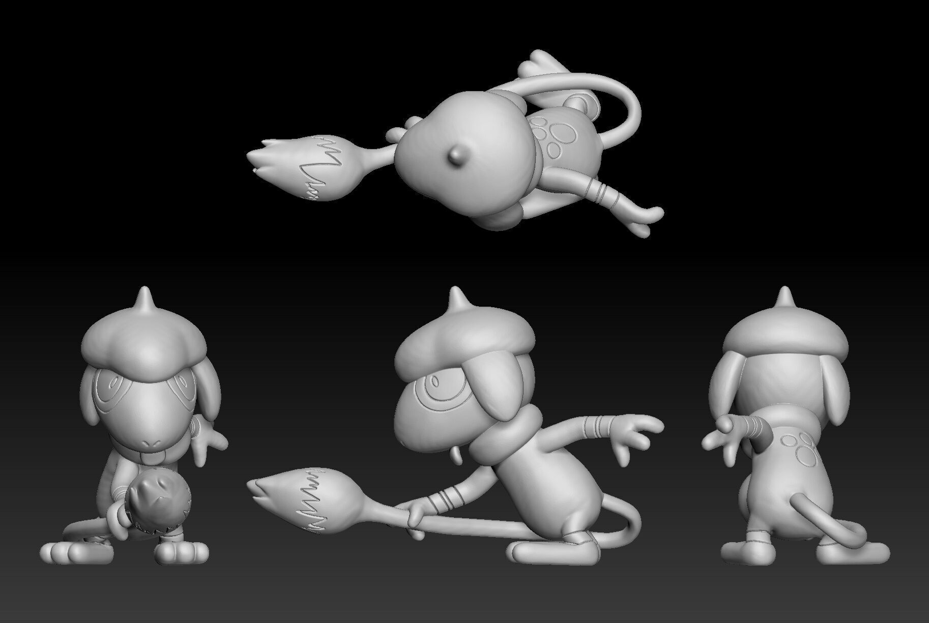 Pokemon Smeargle 3D print model_1