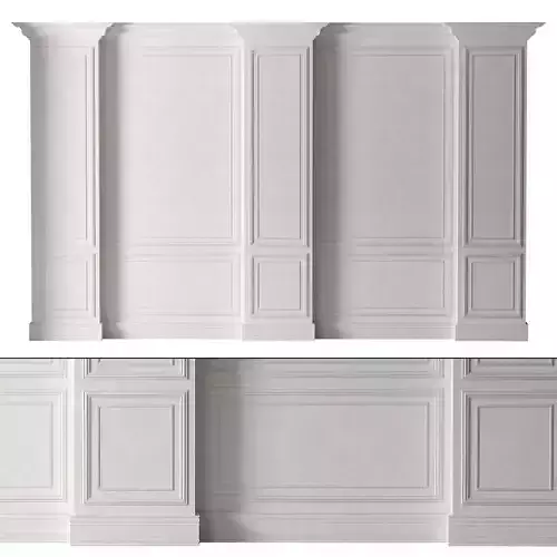 Classic 3D Wall Panel Elegant Design for Interior Decor 3 3D model
