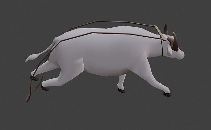 Buffalo Low-poly 3D model