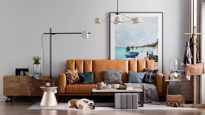 Cozy Nordic small room