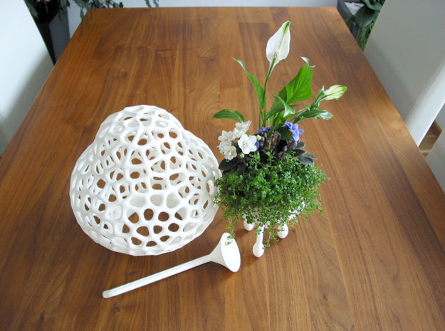 Big Space-Rocket with Pot and Funnel 3D print model_7