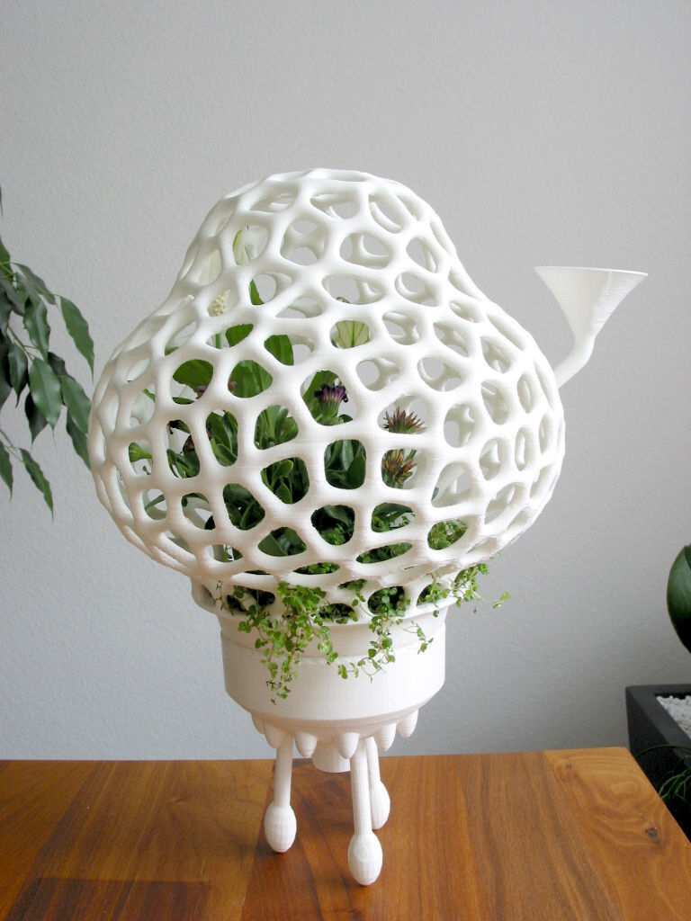 Big Space-Rocket with Pot and Funnel 3D print model_5