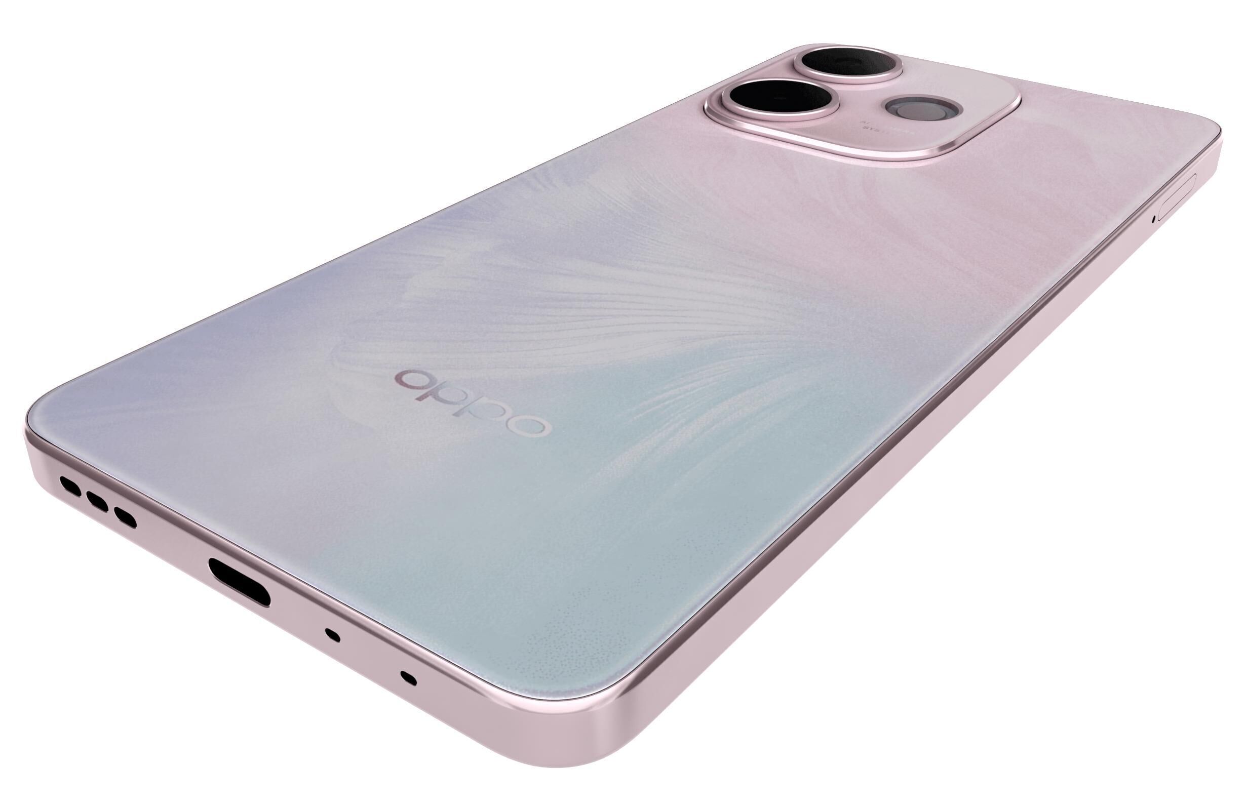 OPPO A5 Vitality Edition Agate Pink 3D model_14