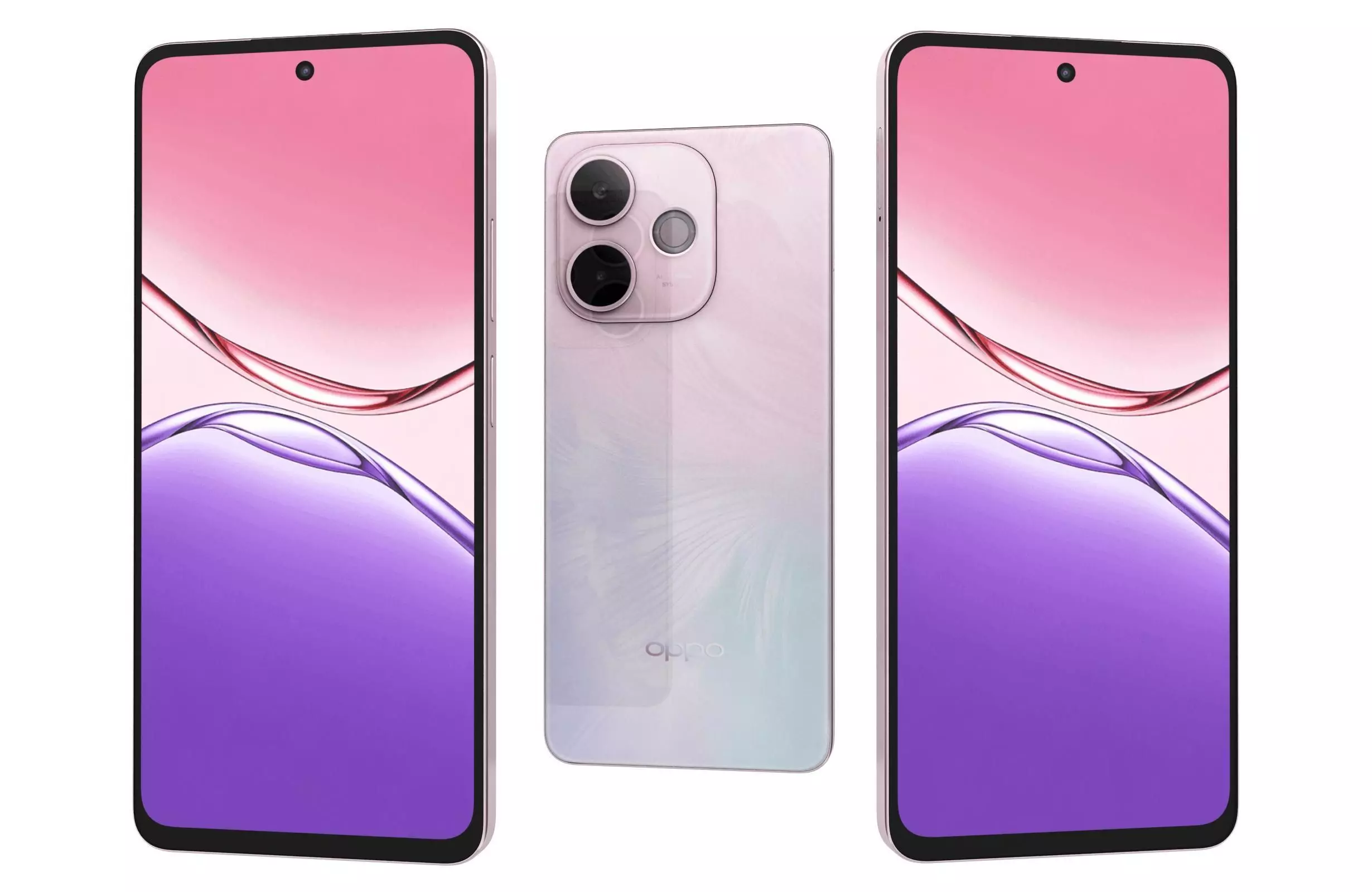 OPPO A5 Vitality Edition Agate Pink 3D model_0