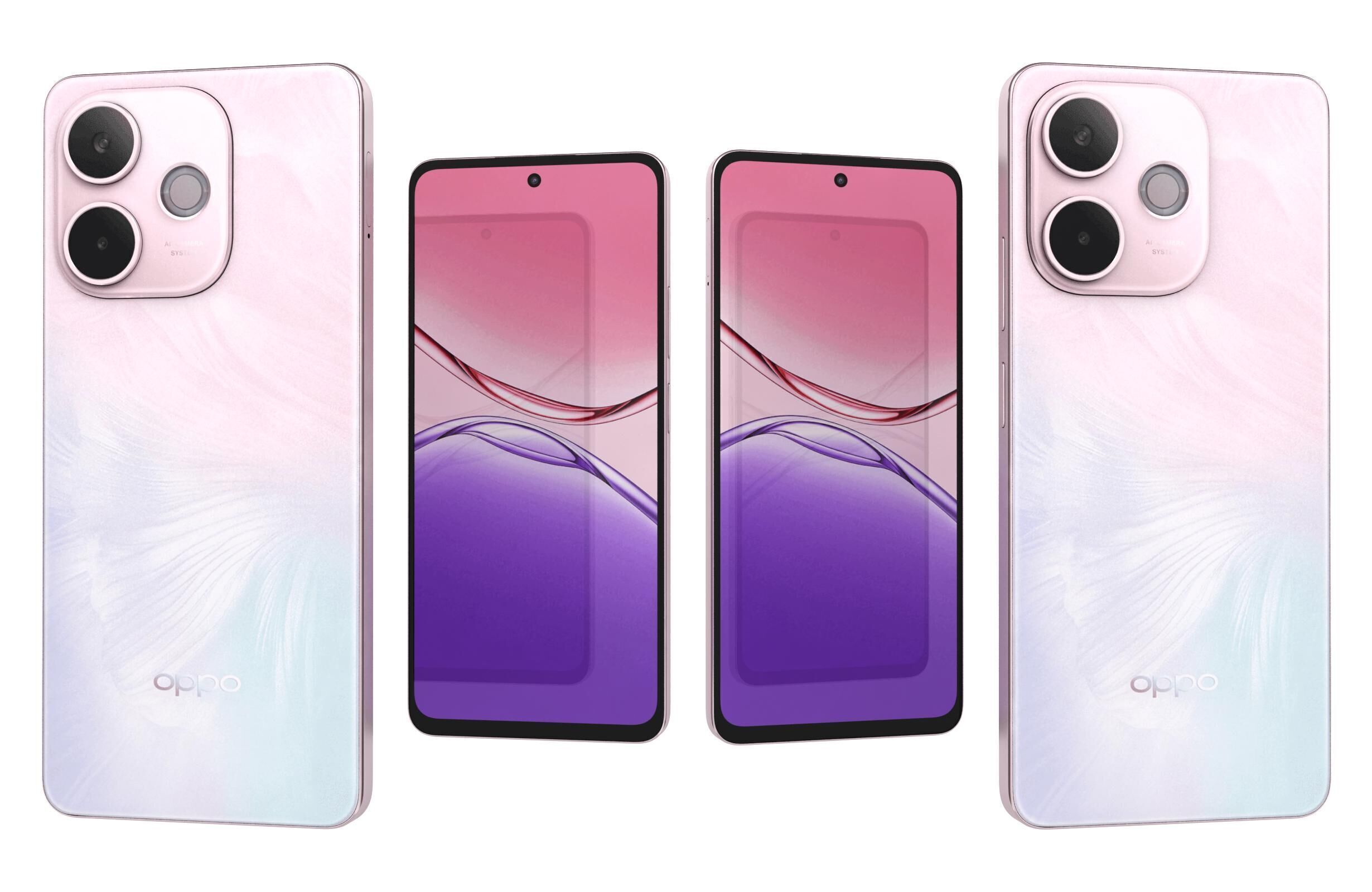 OPPO A5 Vitality Edition Agate Pink 3D model_3