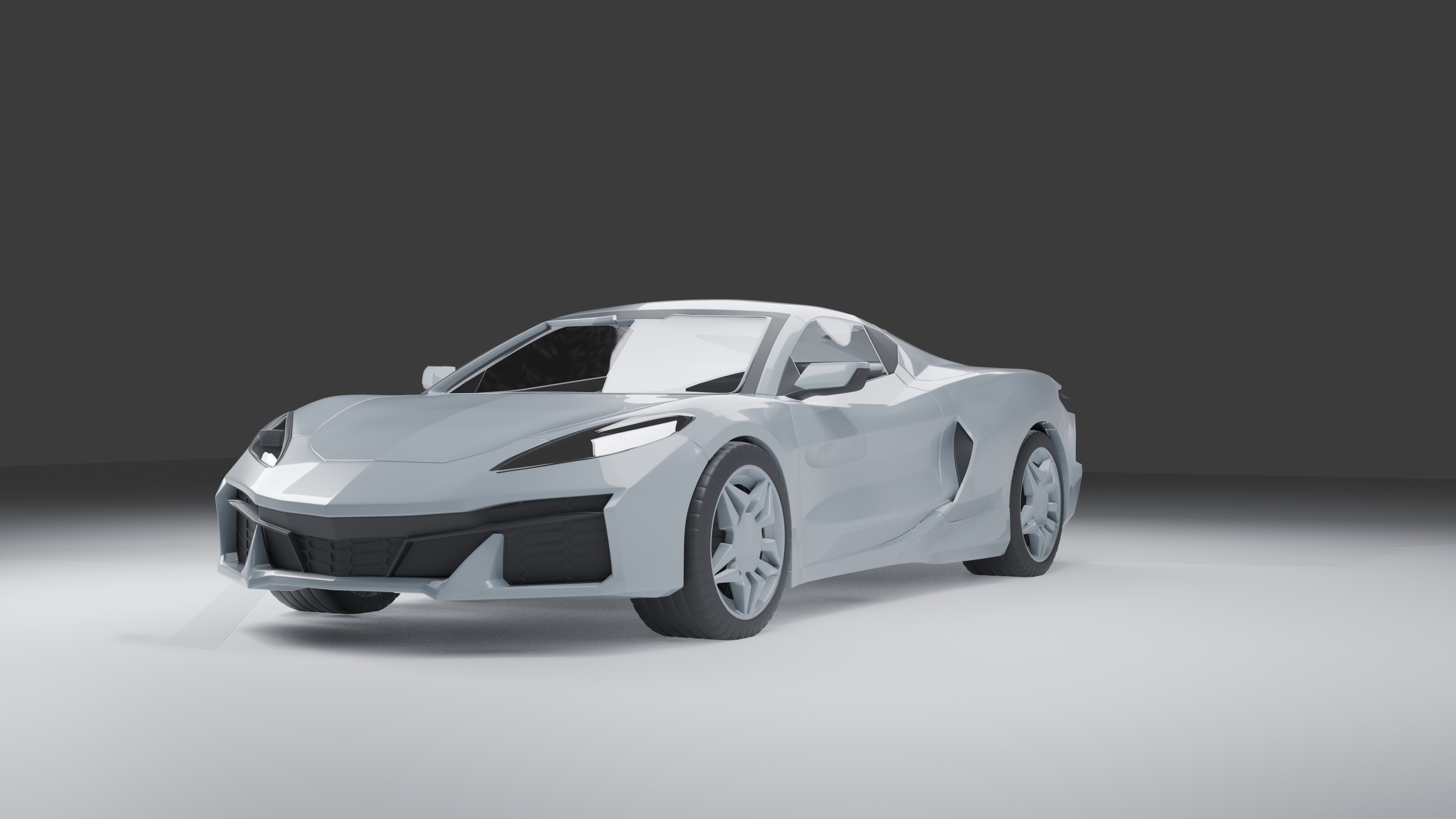2025 corvette  Low-poly 3D model_2