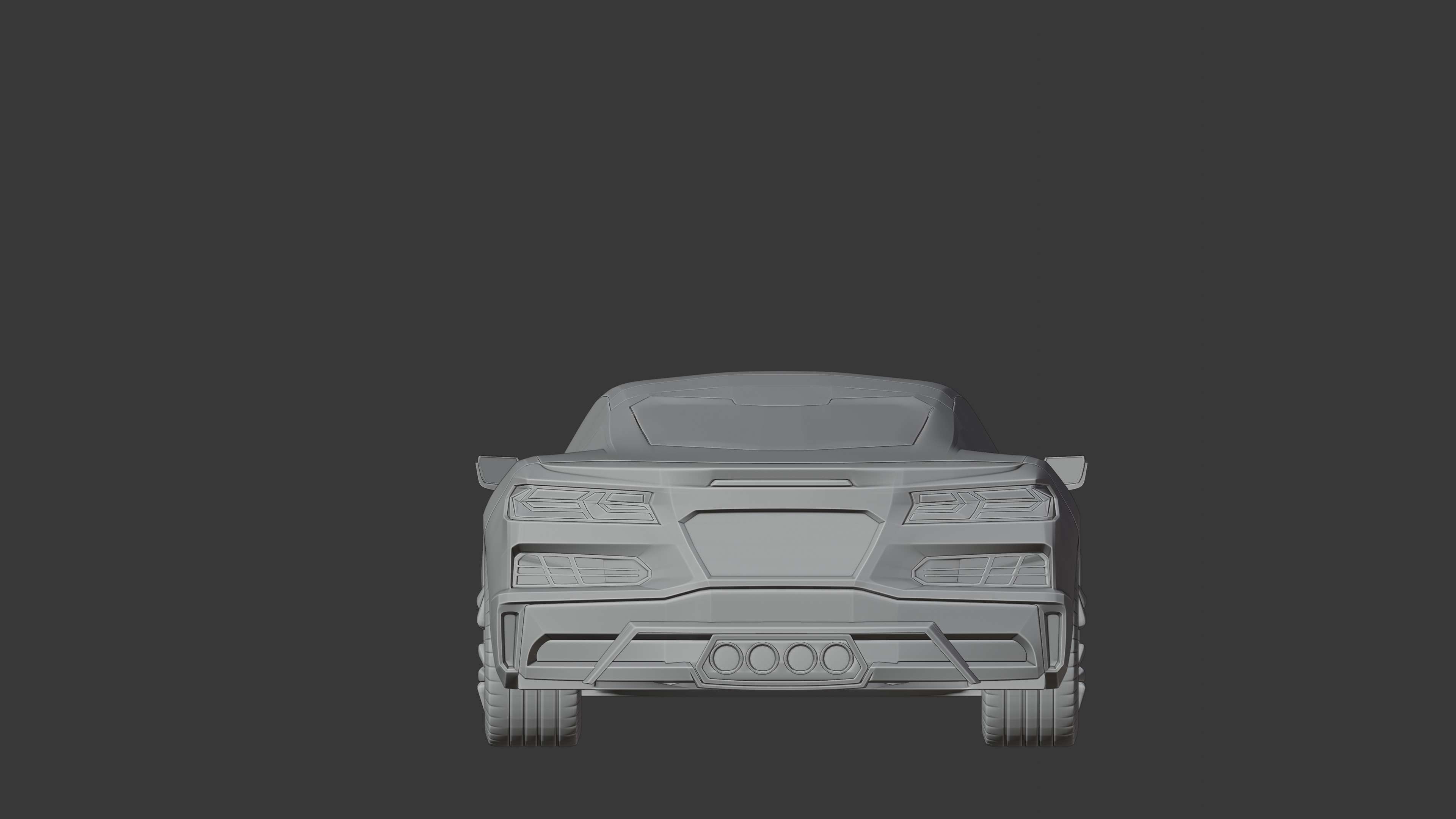 2025 corvette  Low-poly 3D model_5