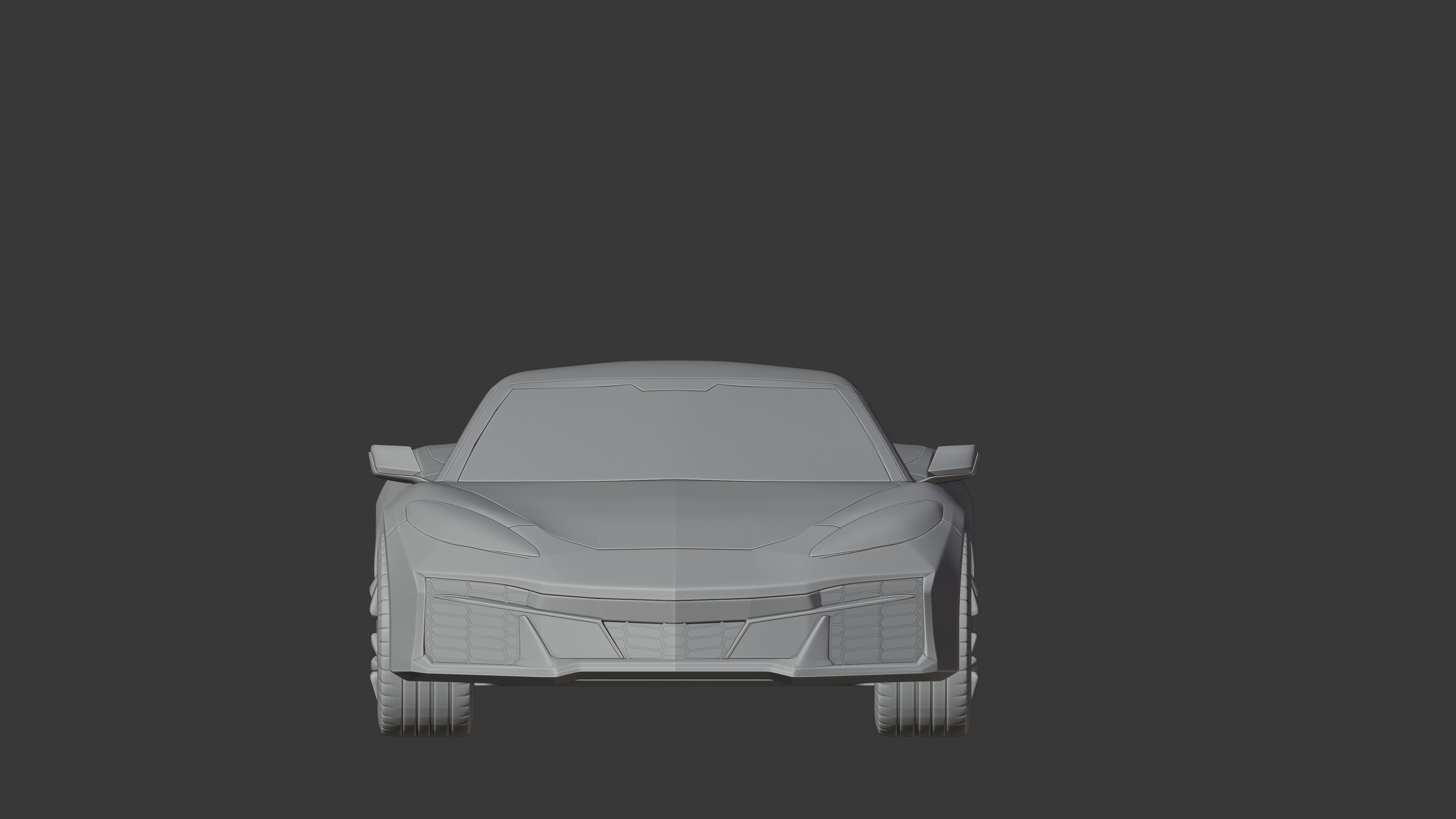 2025 corvette  Low-poly 3D model_3