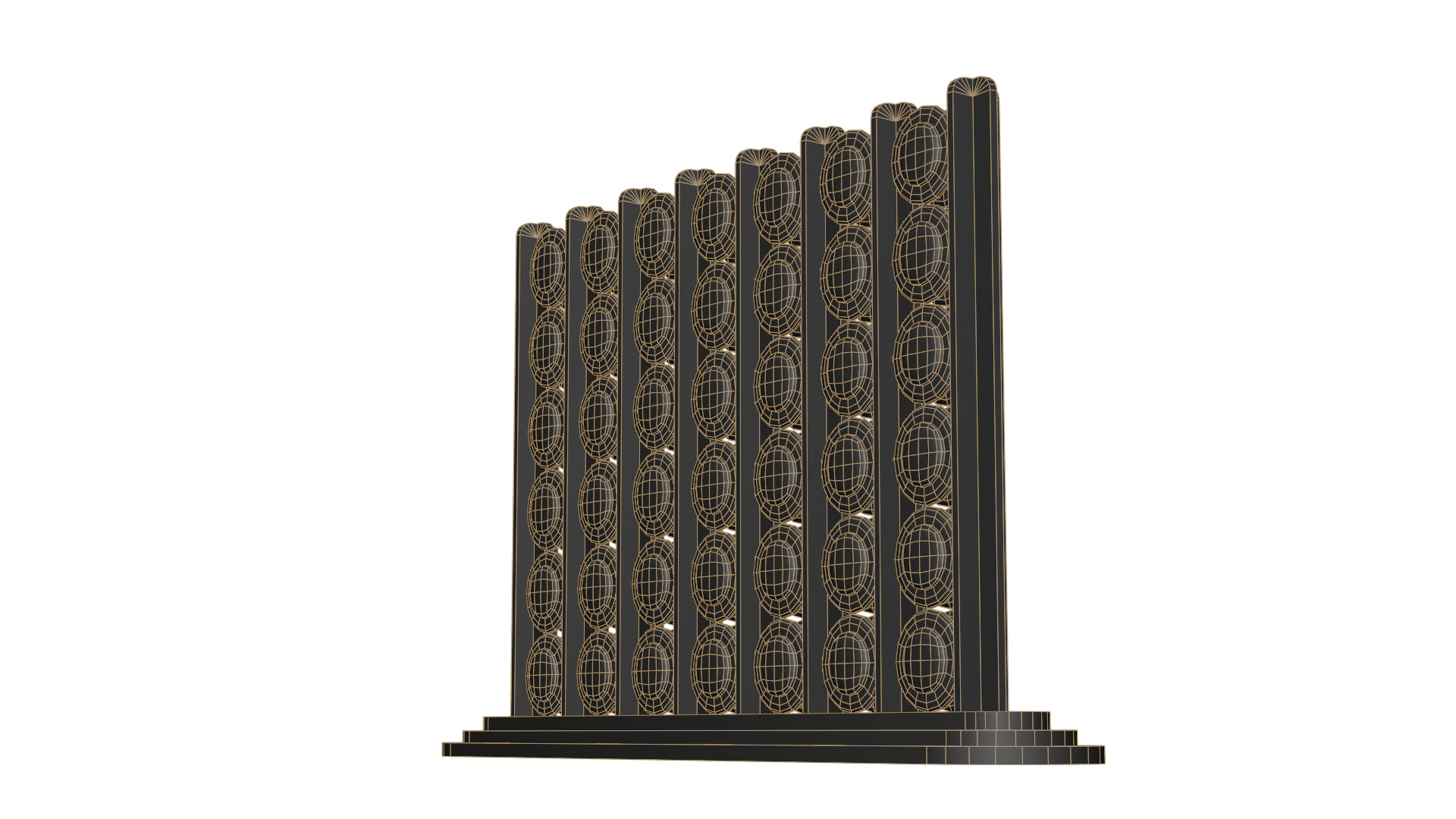 Connect four board game 3D model_14
