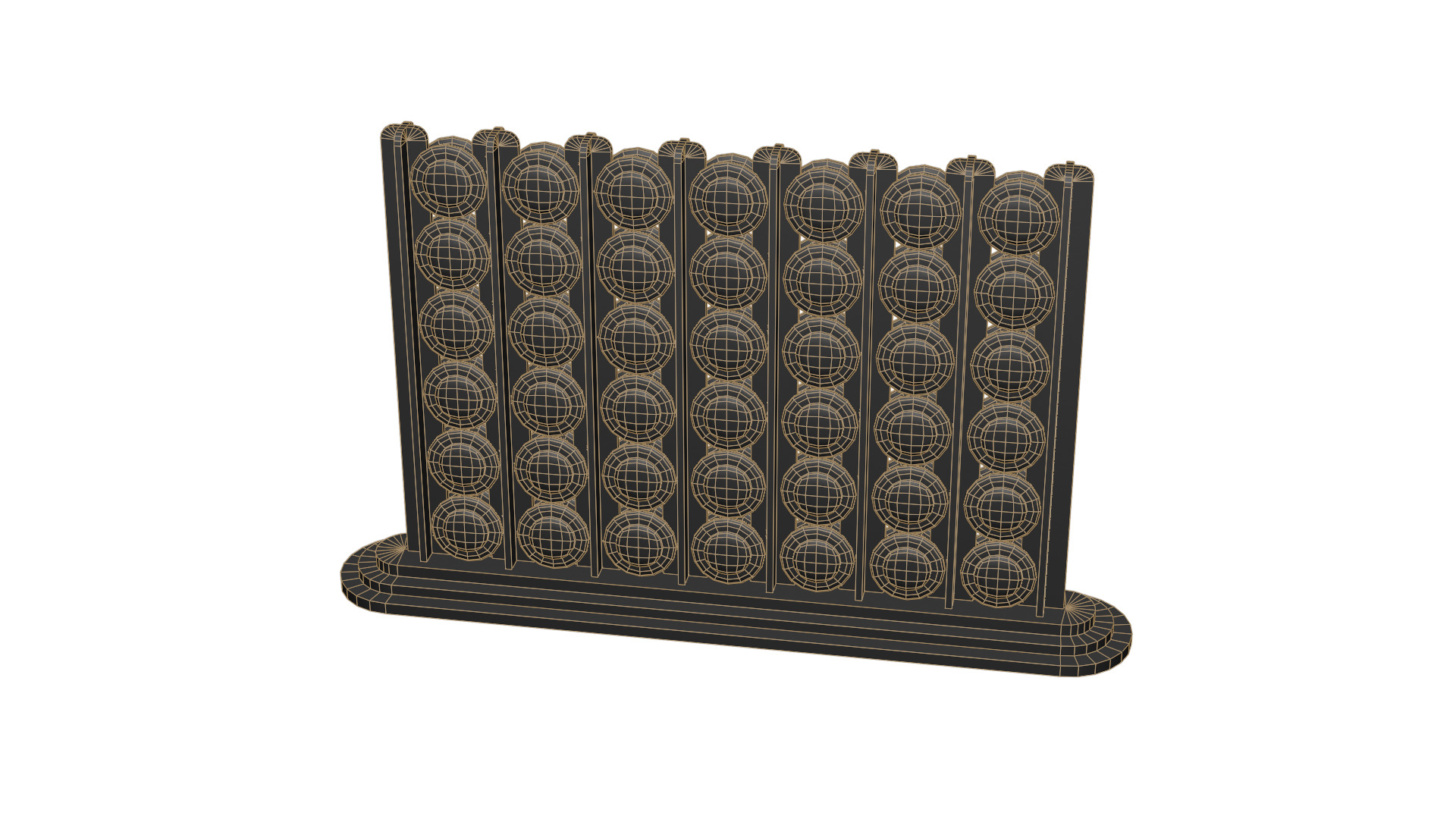 Connect four board game 3D model_18
