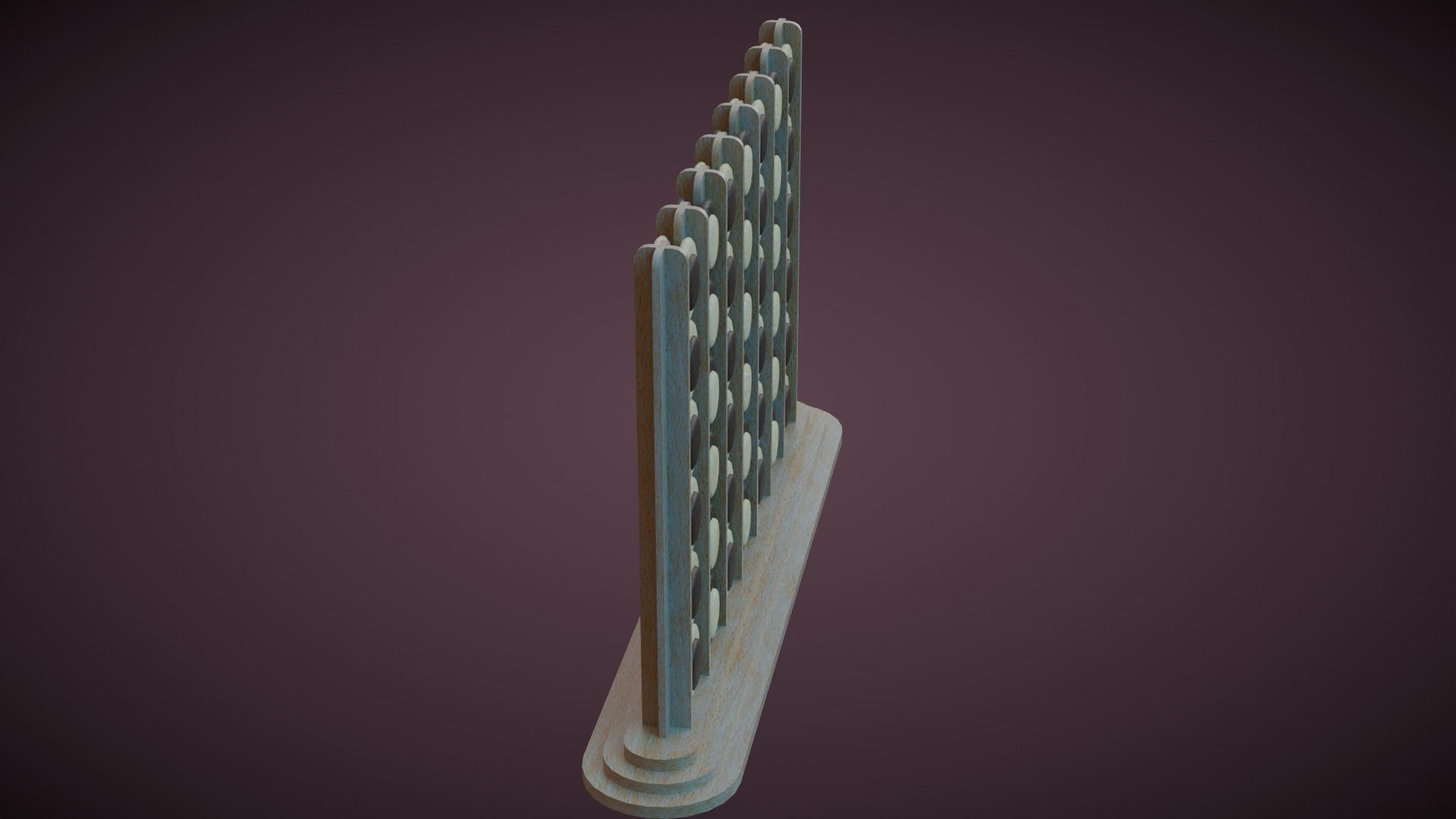 Connect four board game 3D model_4