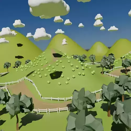 Mountainous Highlands Track - 3D Environments