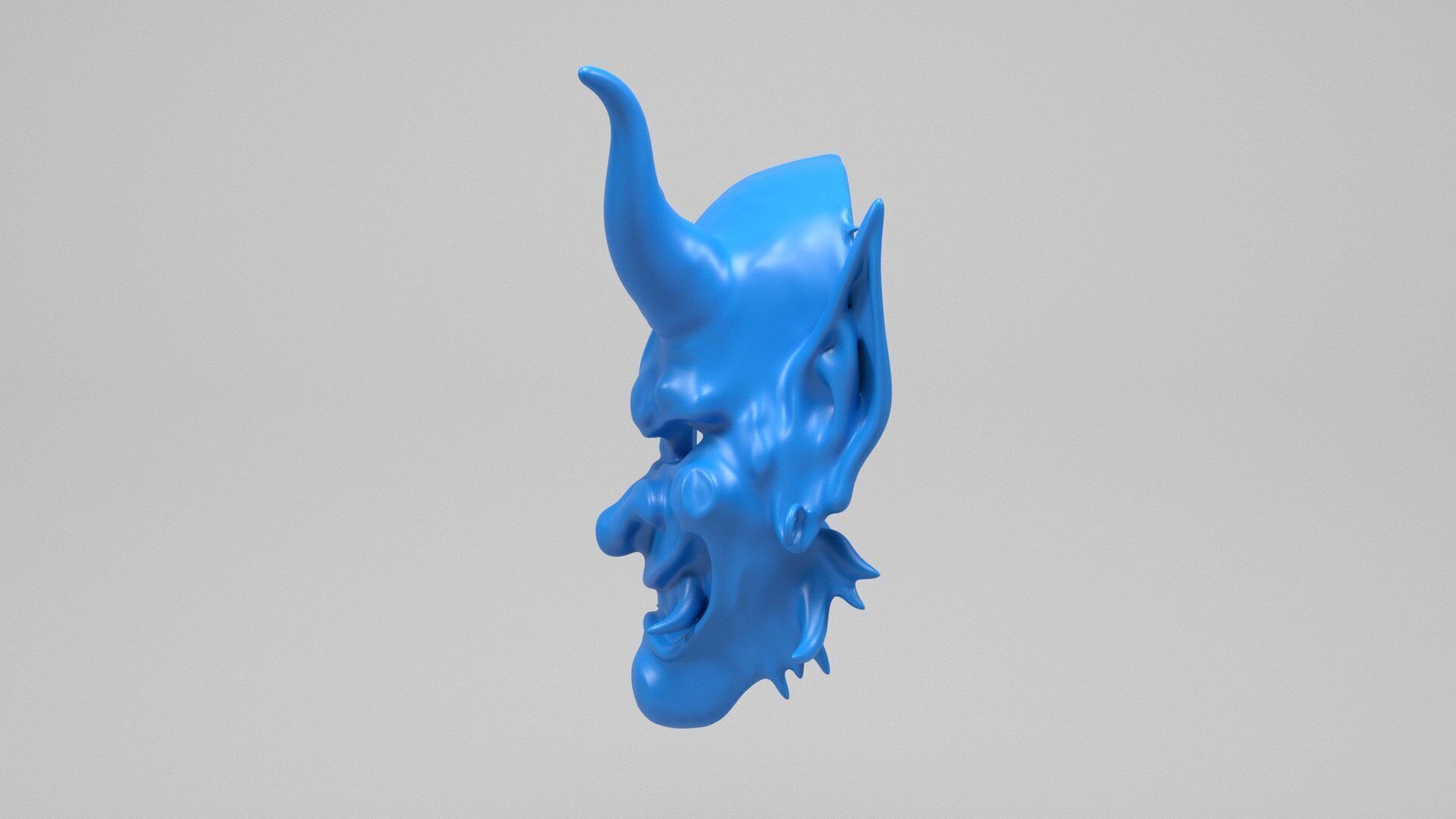 Demon Mask 3D print model_4