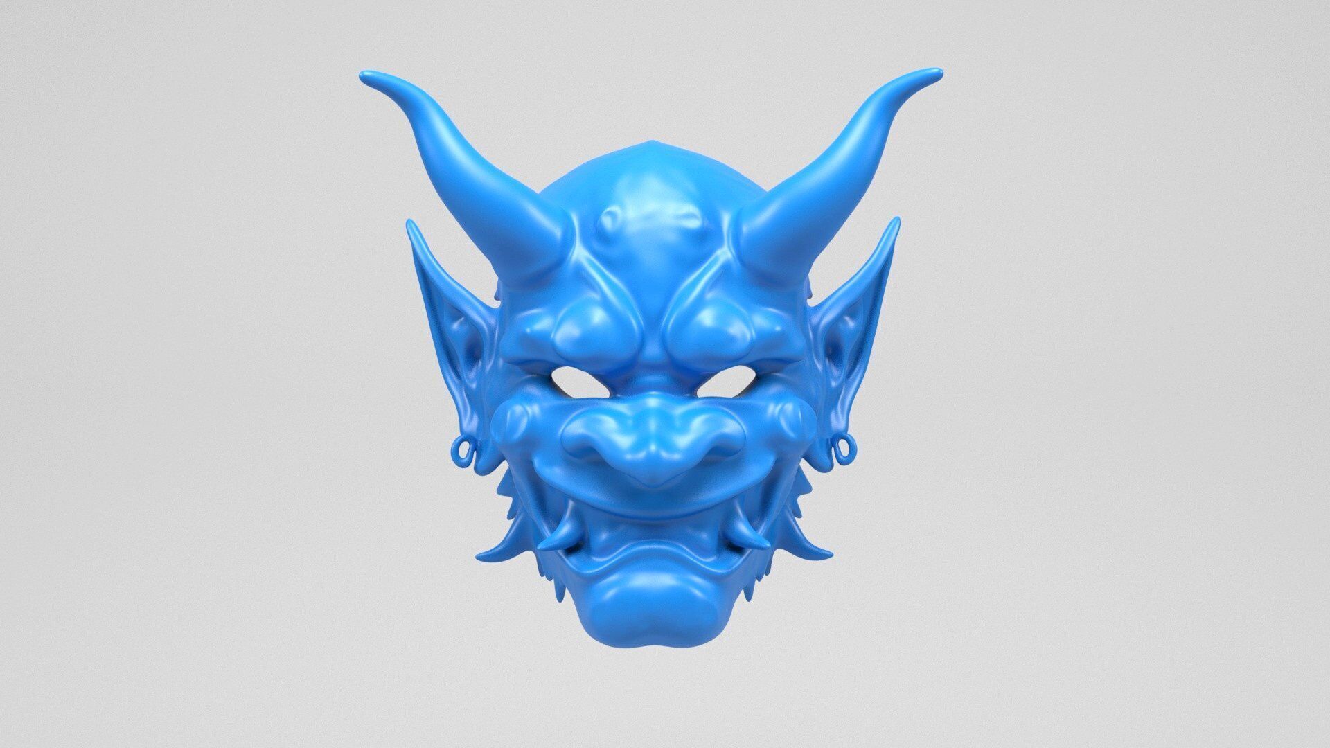 Demon Mask 3D print model_2