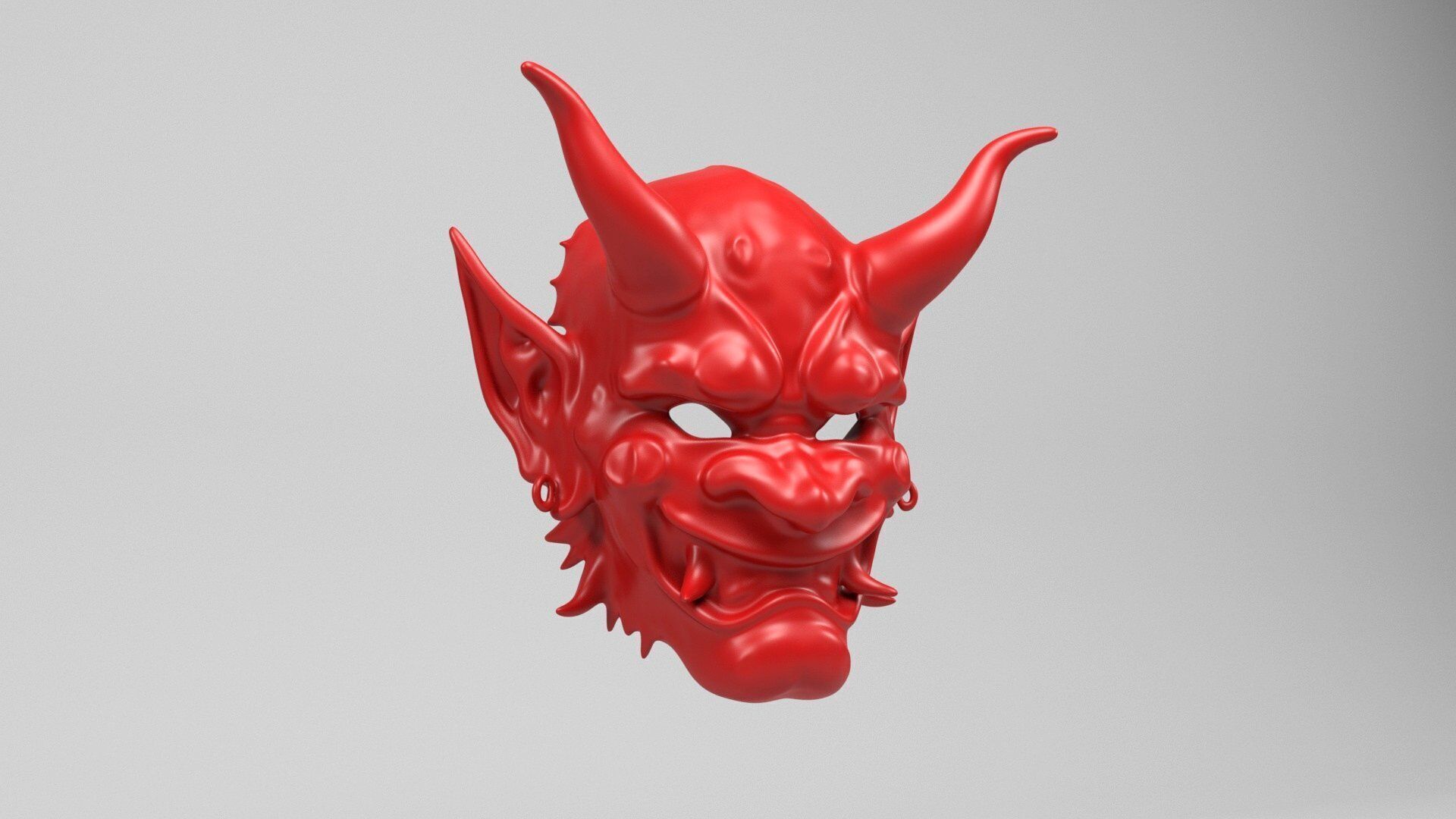 Demon Mask 3D print model_7