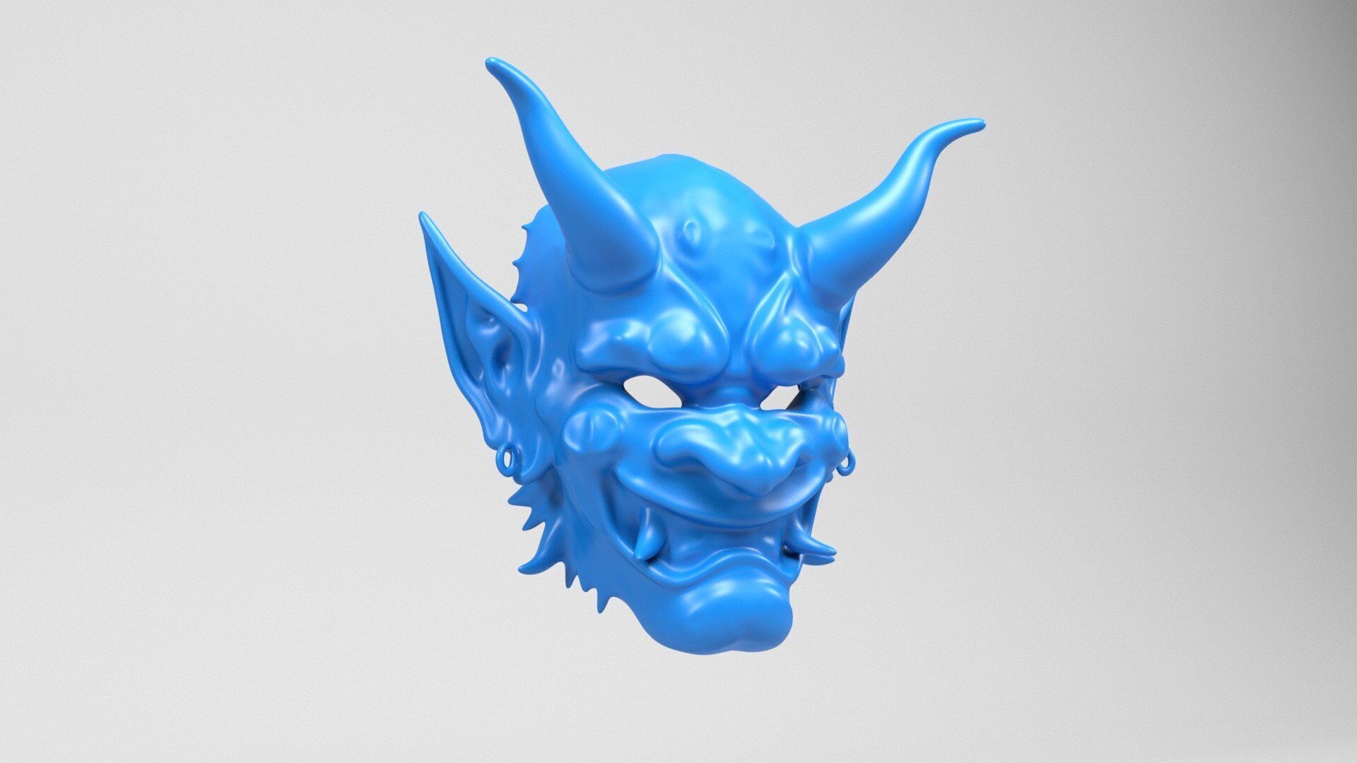 Demon Mask 3D print model_1