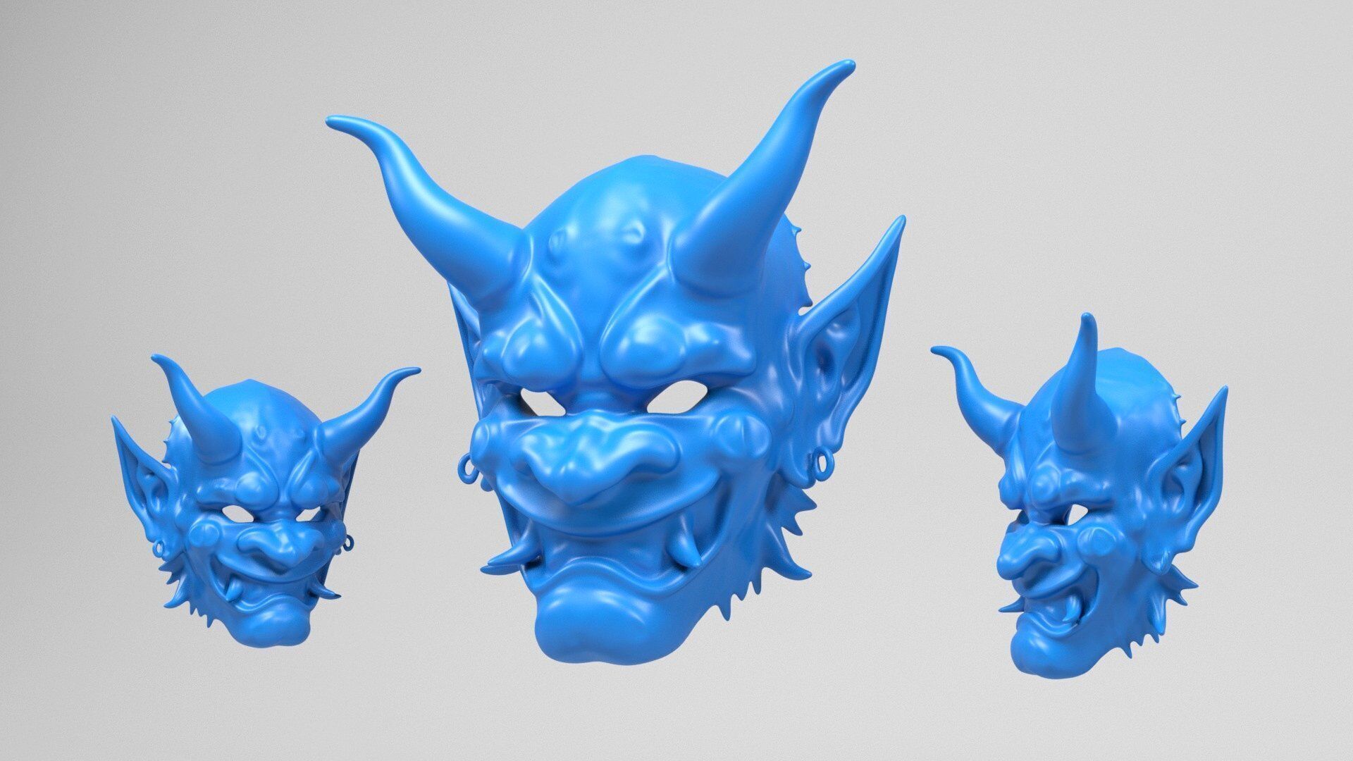 Demon Mask 3D print model_6