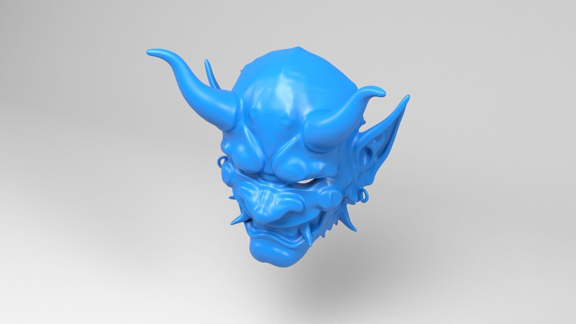 Demon Mask 3D print model_3