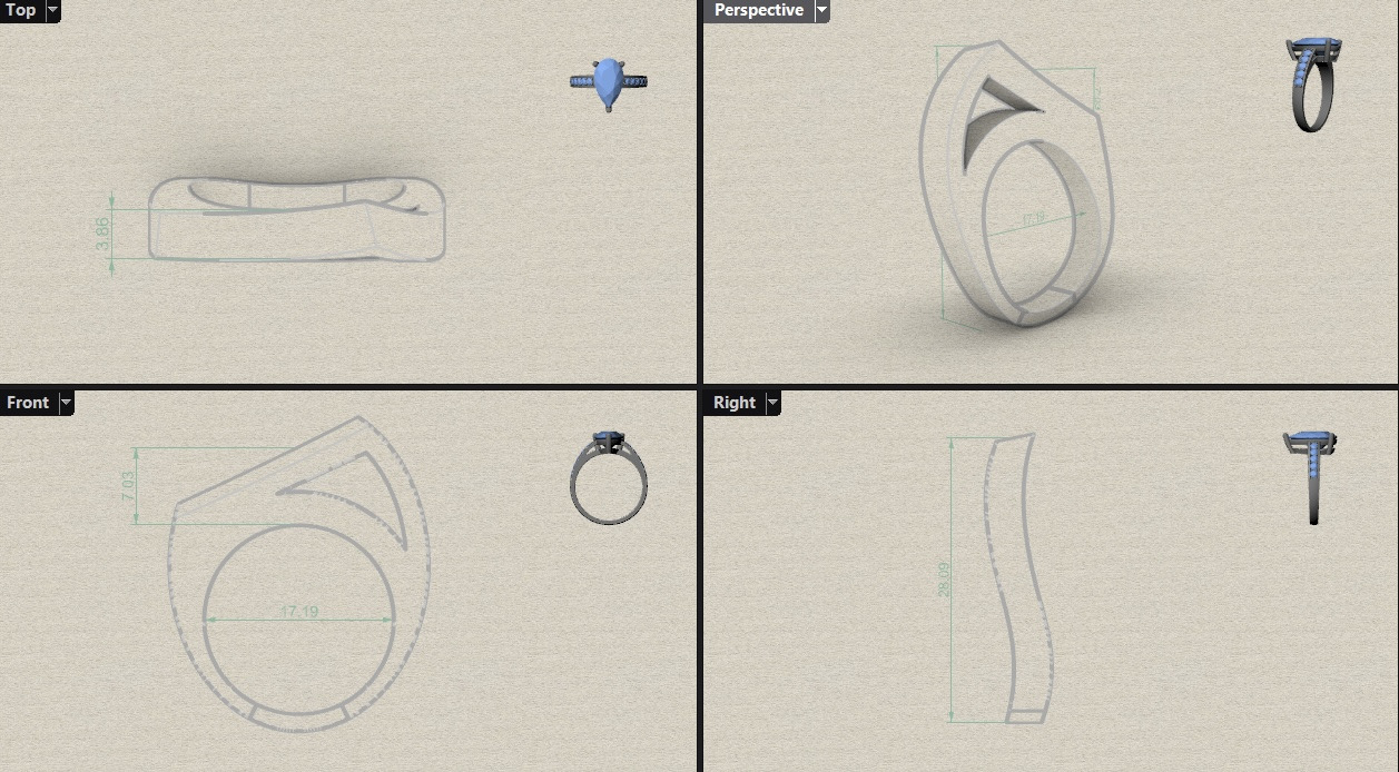 free form ring N66 3D print model_9
