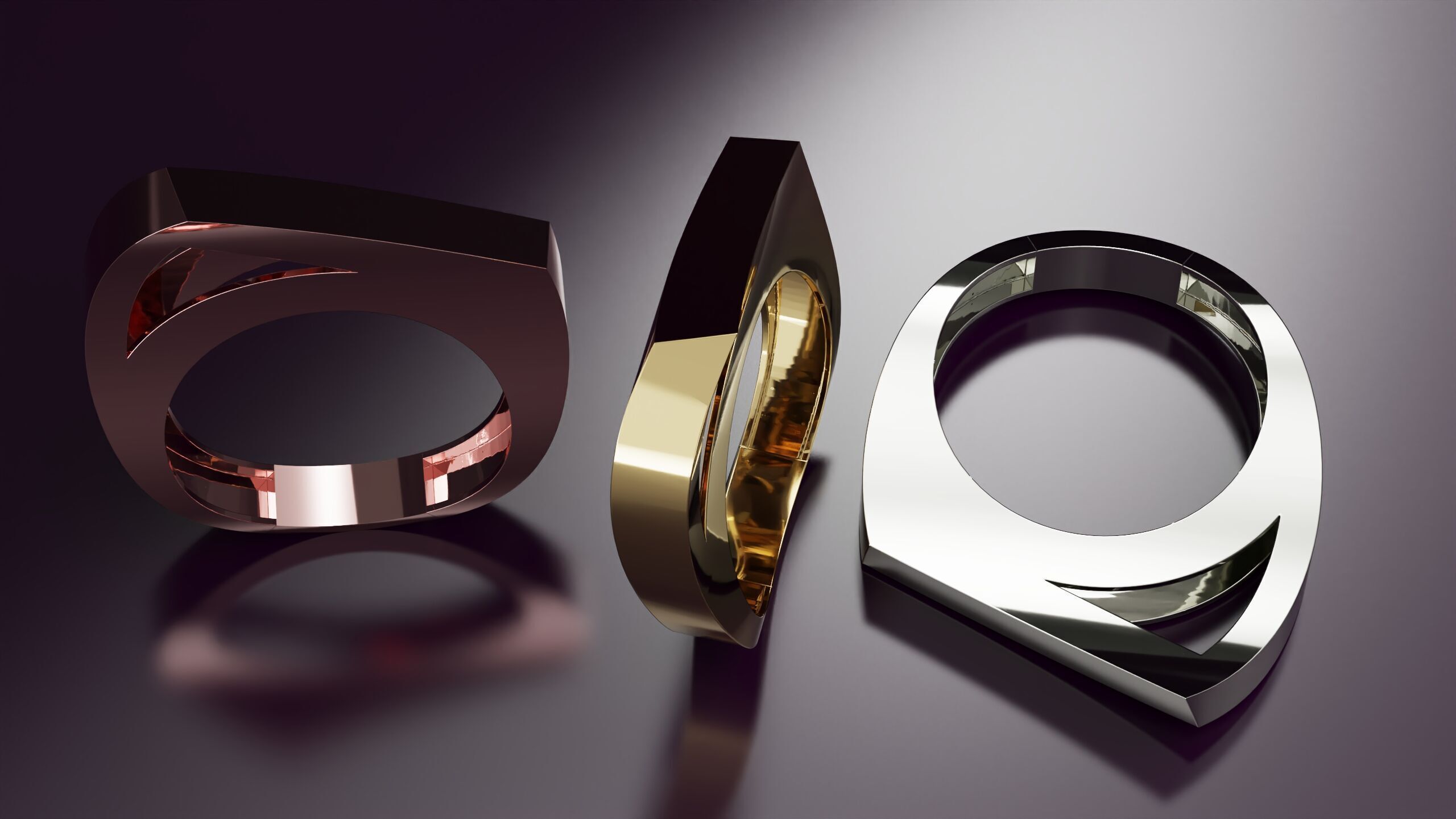 free form ring N66 3D print model_4