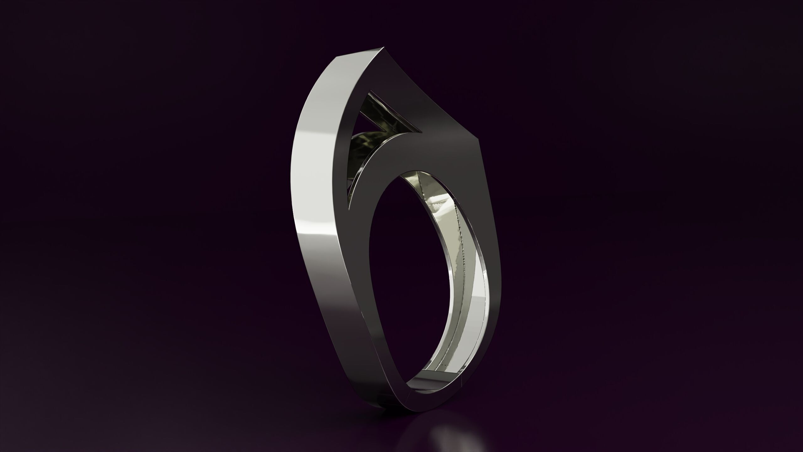 free form ring N66 3D print model_1
