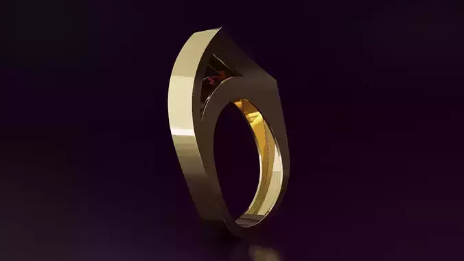 free form ring N66