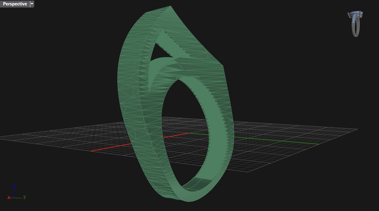 free form ring N66 3D print model_5