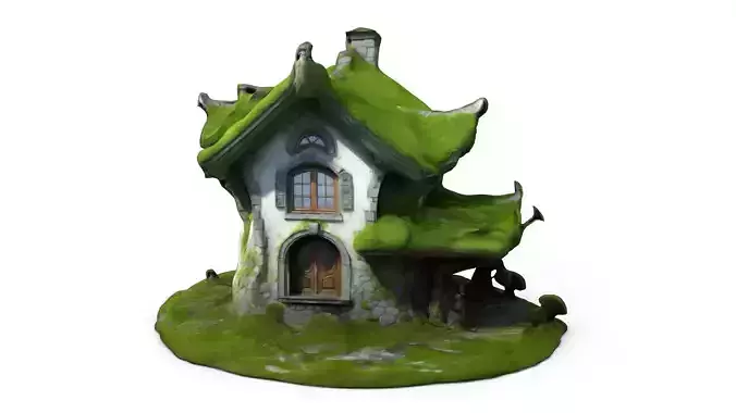 Fantasy Forest House 3 Low-poly 3D model