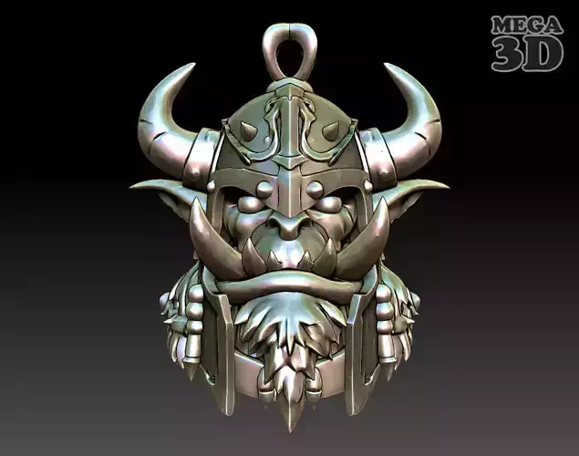 Orc Pendant 08-250327