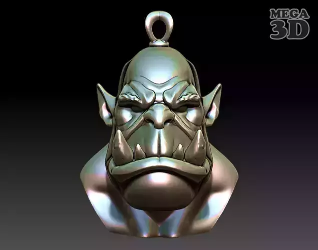 Orc Pendant 07-250327
