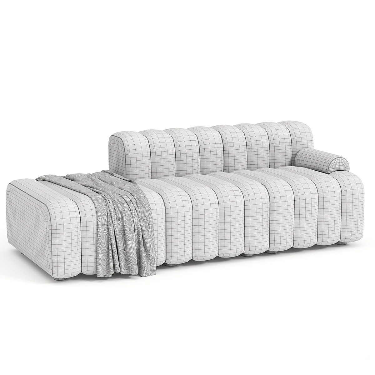 Norr 11 studio sofa Low-poly 3D model_2