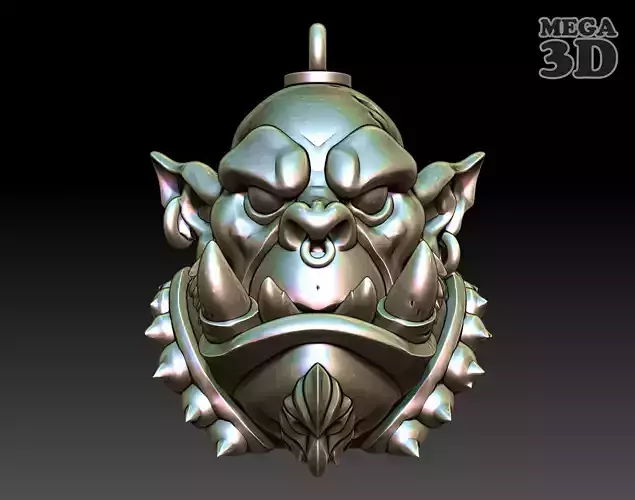 Orc Pendant 04-250327 3D print model