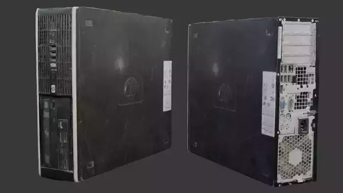 Vintage Desktop Tower PC Scan