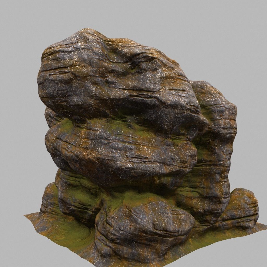 Rock 3D model_2