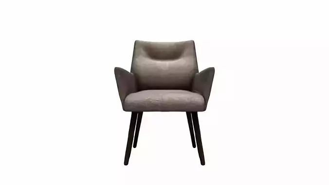 3d Model Stylish Room Interior With Comfortable Papasan Chair