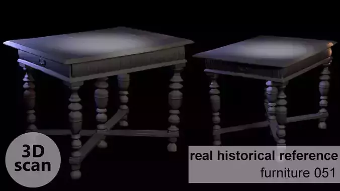 Furniture 051 wooden table