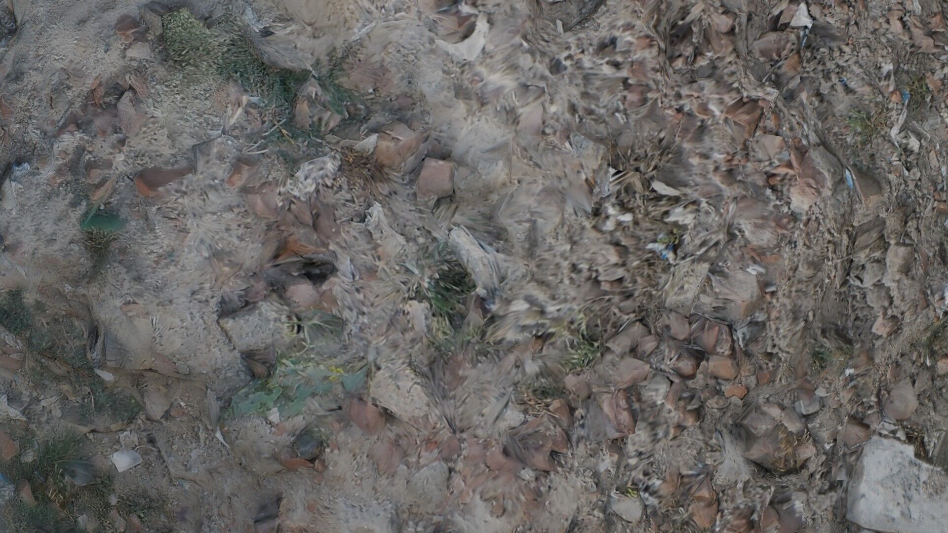 Realistic Scanned Pile of Debris and Rubble Low-poly 3D model_3