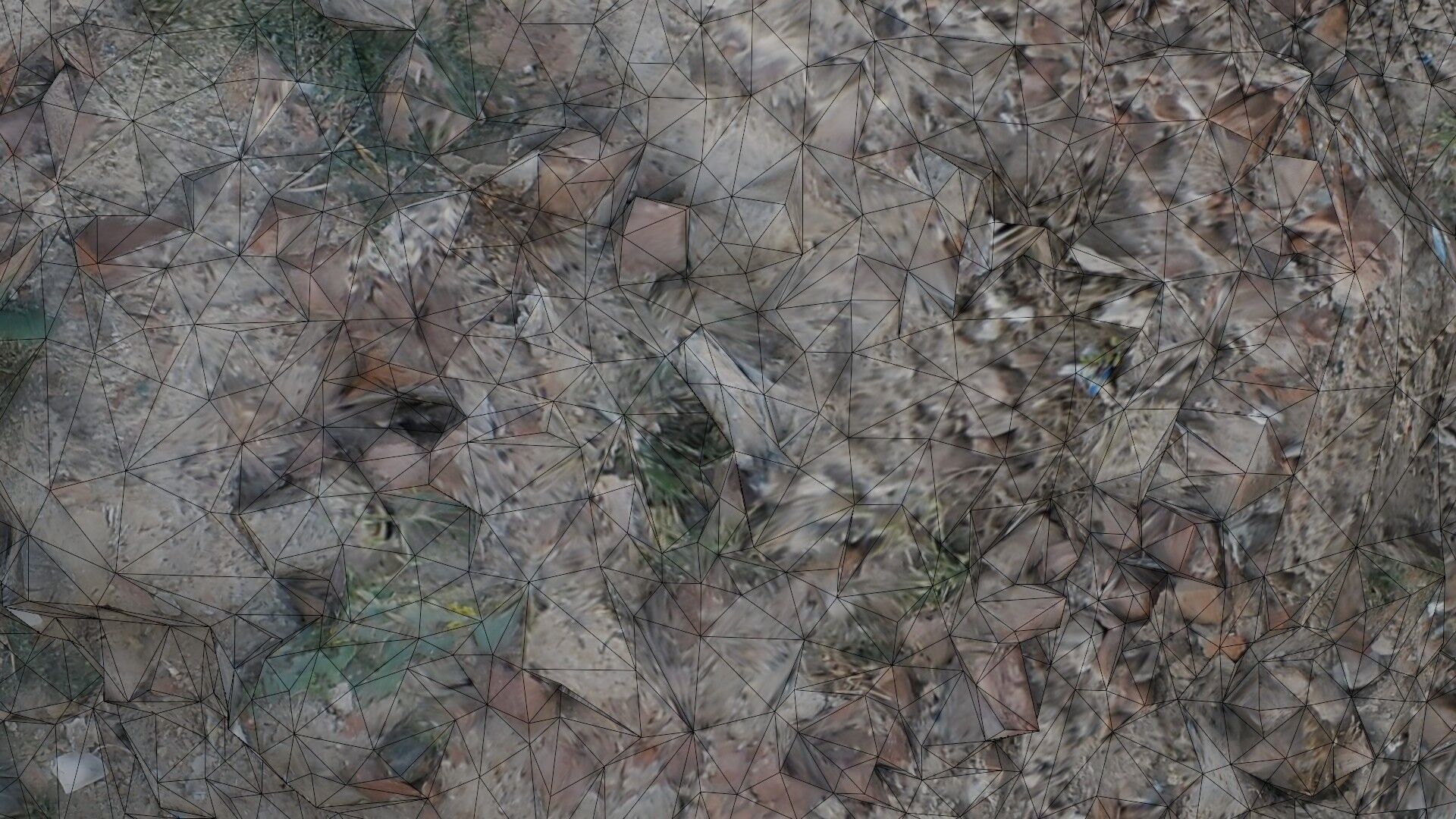 Realistic Scanned Pile of Debris and Rubble Low-poly 3D model_2