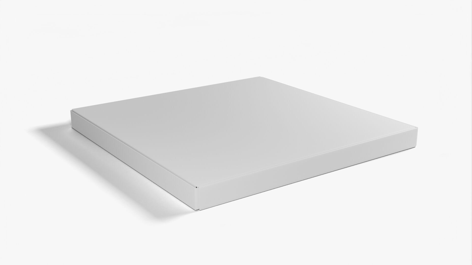 10 inch Kraft Paper Open Pizza Box 3D model_10