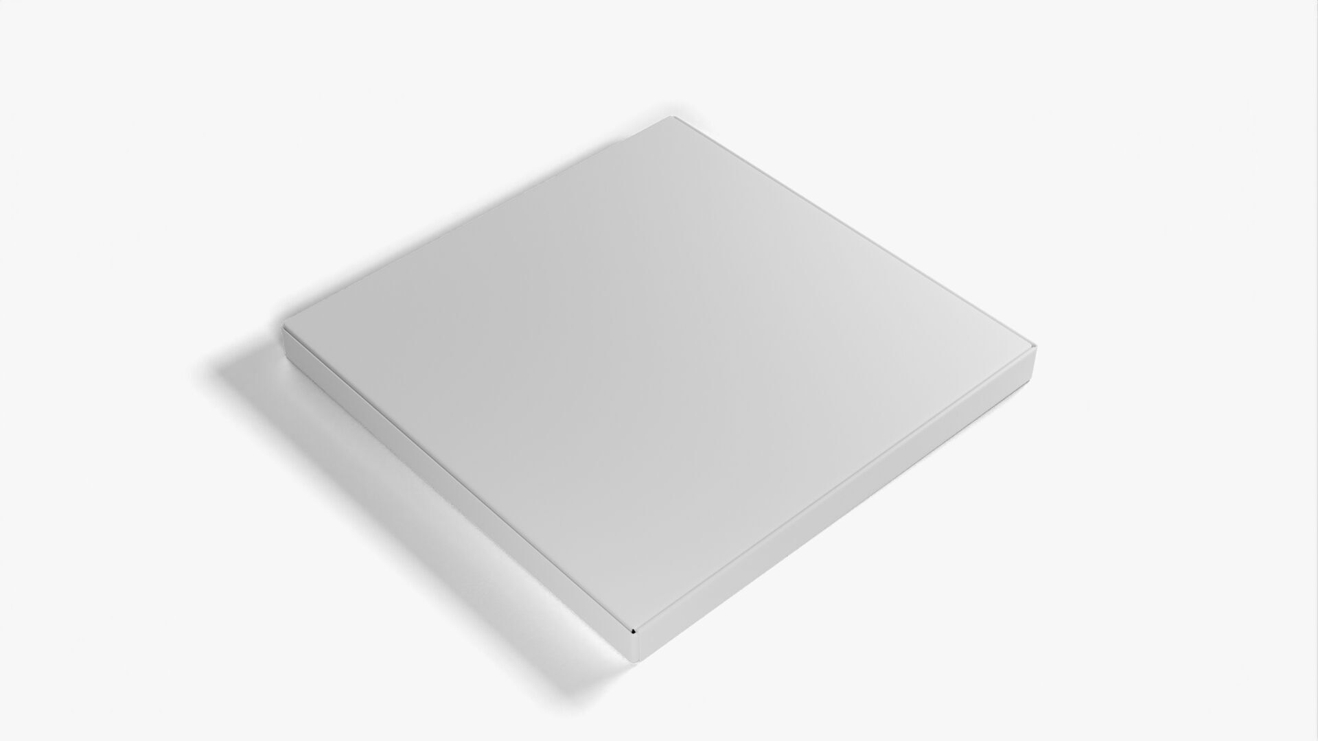 10 inch Kraft Paper Open Pizza Box 3D model_12