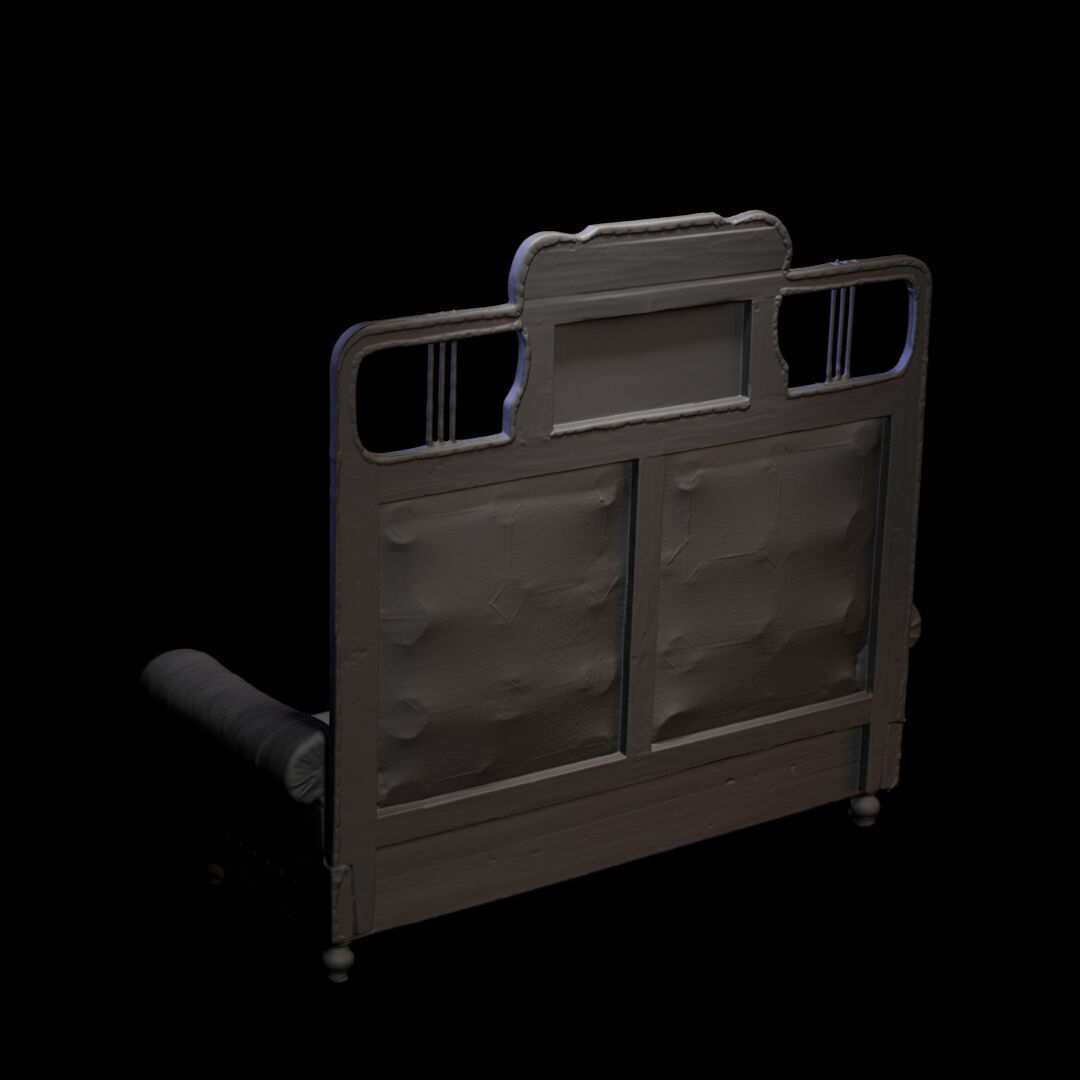 Furniture 052 wooden  armchair 3D print model_4