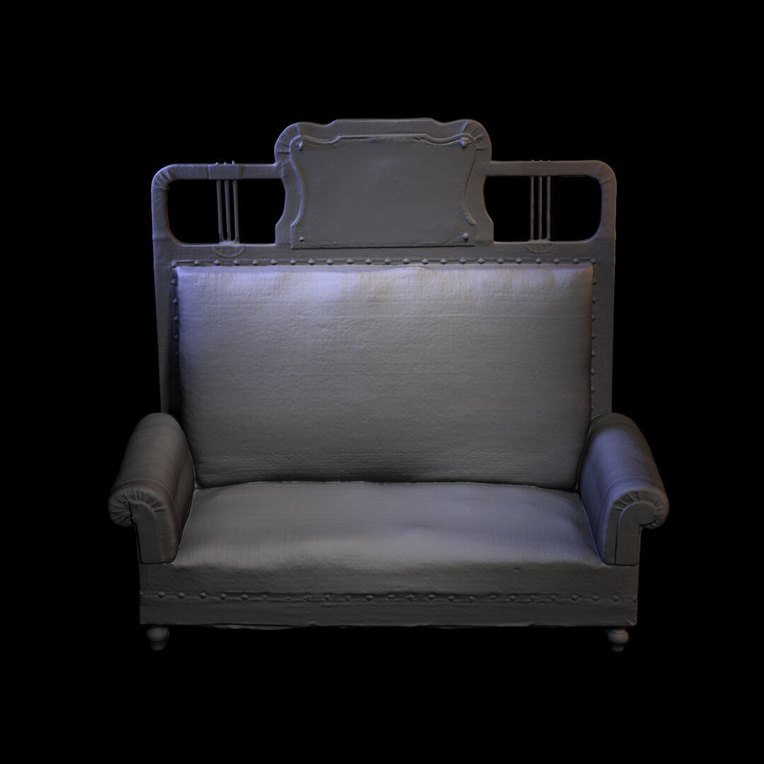 Furniture 052 wooden  armchair 3D print model_2