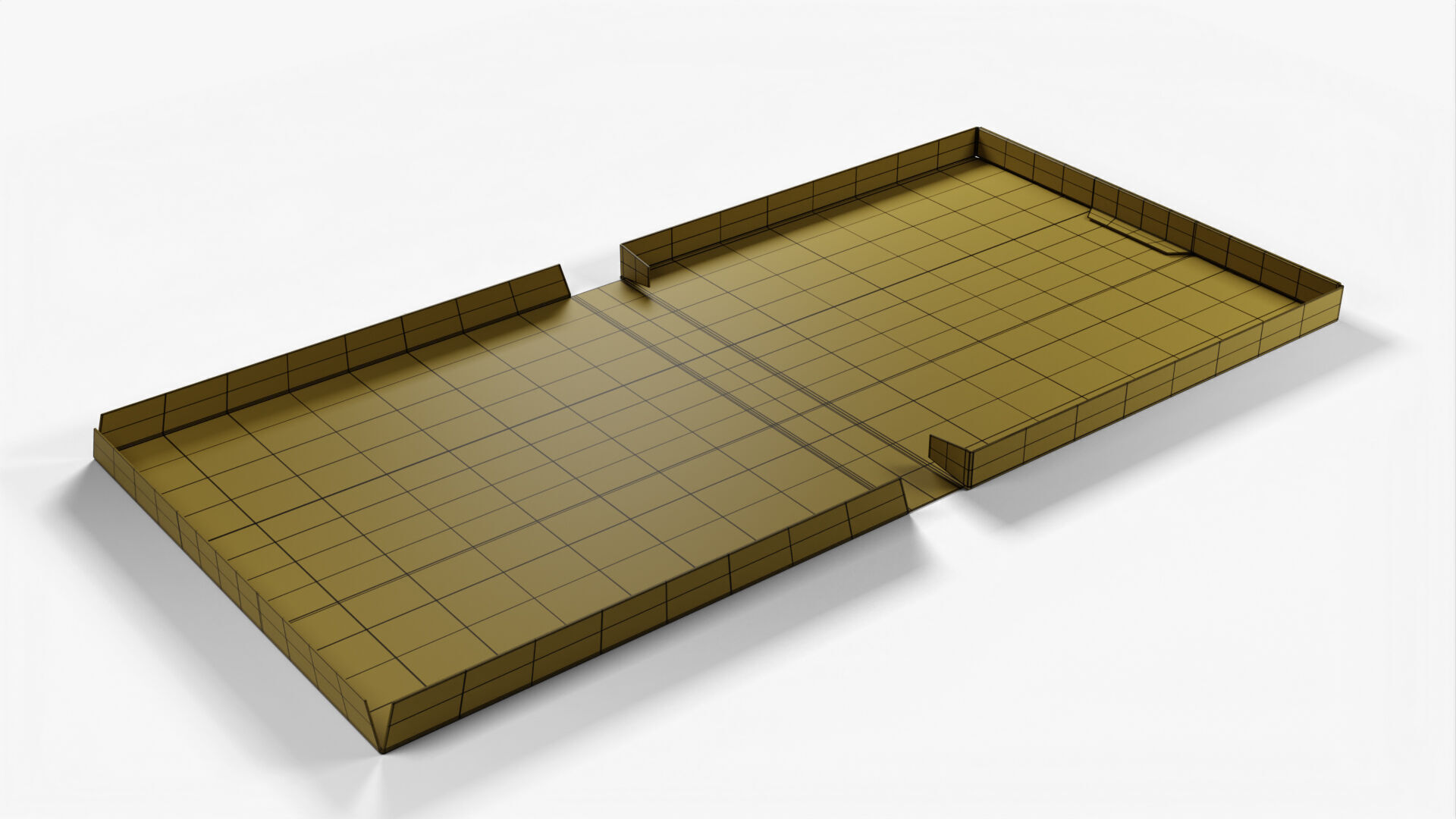 10 inch Kraft Paper Full Open Pizza Box 3D model_17