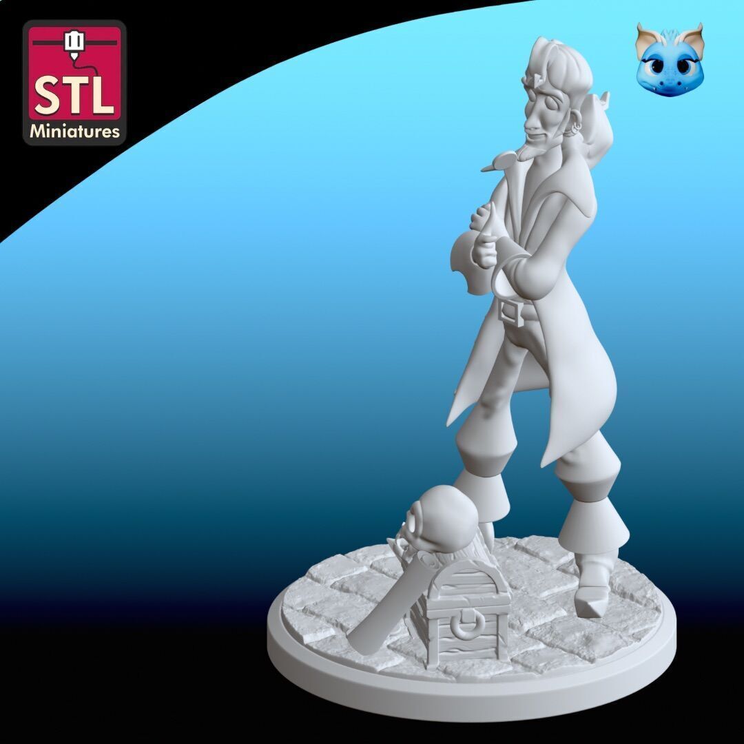 STL Files Inspired by Monkey Island and Guybrush Threepwood 3D print model_6