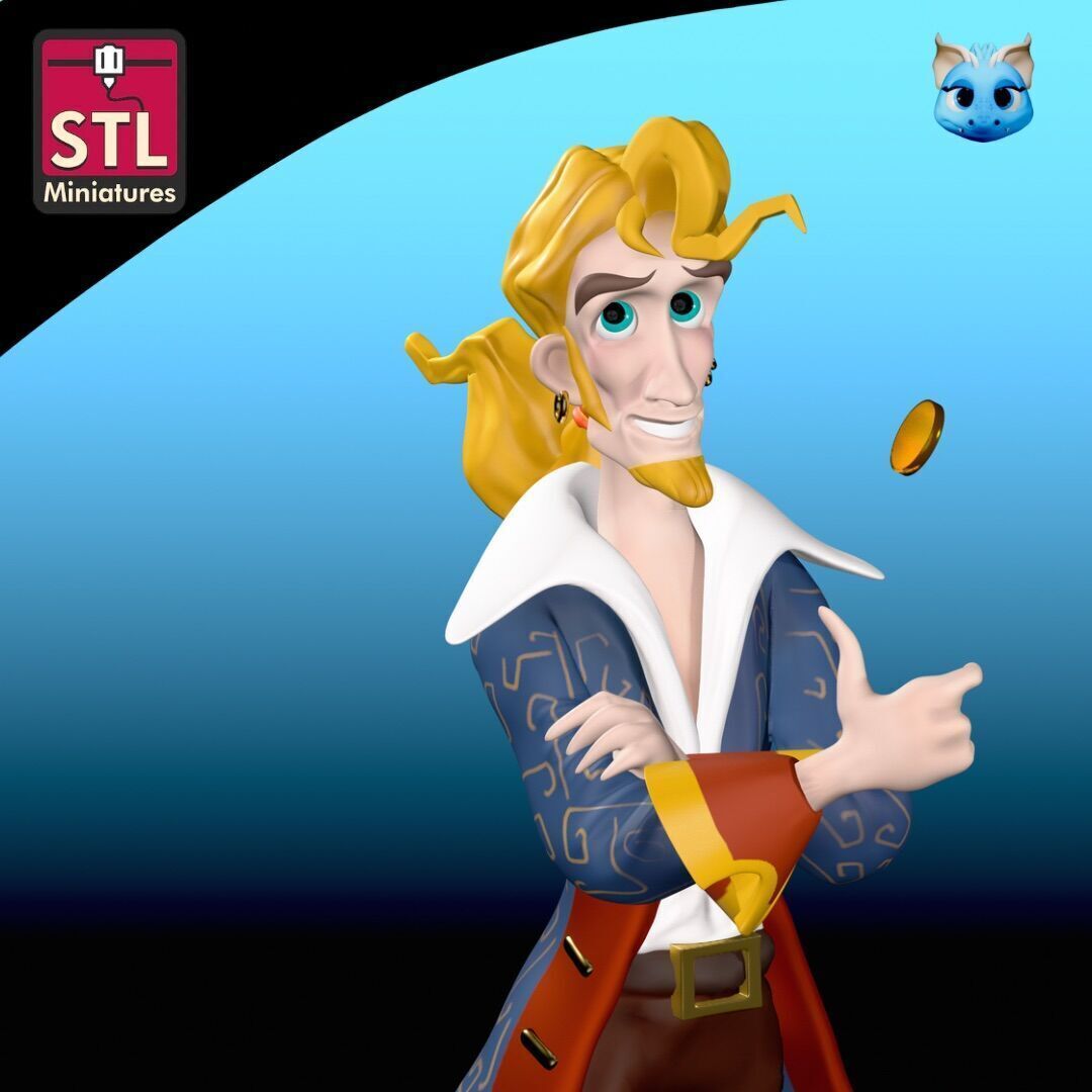 STL Files Inspired by Monkey Island and Guybrush Threepwood 3D print model_1