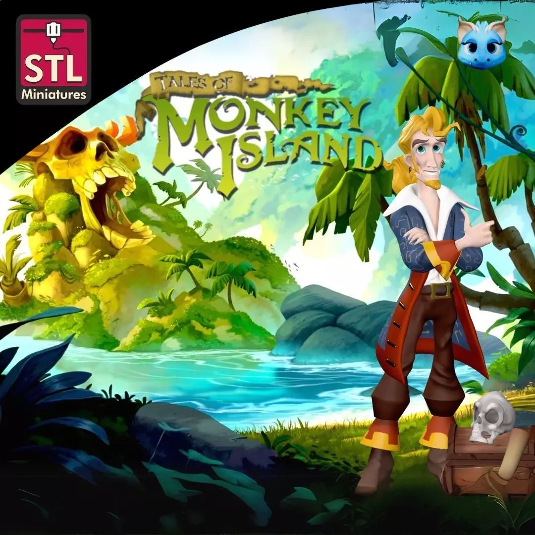 STL Files Inspired by Monkey Island and Guybrush Threepwood 3D print model_0