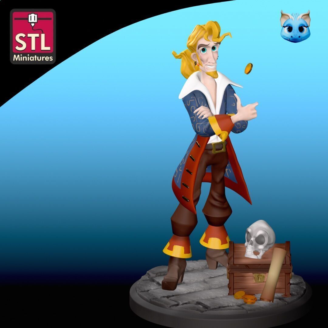 STL Files Inspired by Monkey Island and Guybrush Threepwood 3D print model_2