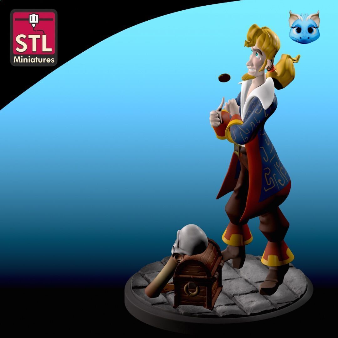 STL Files Inspired by Monkey Island and Guybrush Threepwood 3D print model_4