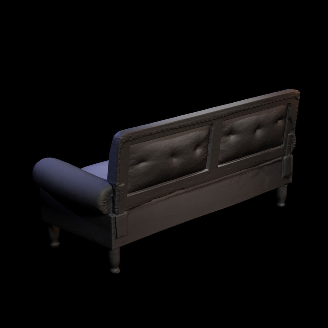 Furniture 053 wooden armchair 3D print model_4