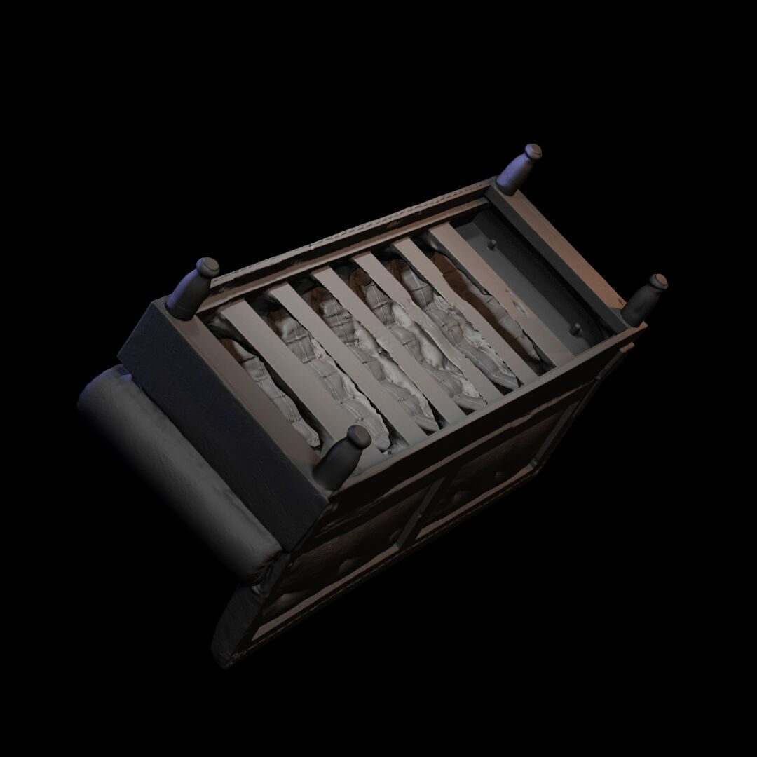 Furniture 053 wooden armchair 3D print model_6